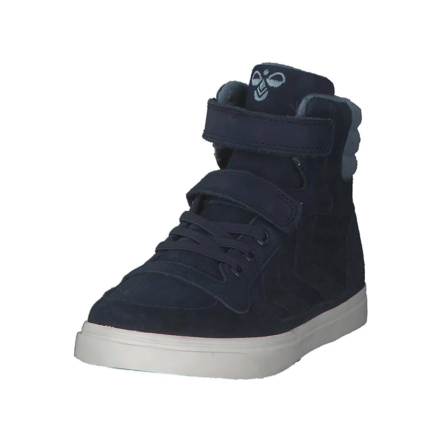 Детские кроссовки на шнуровке Stadil Winter High Jr Hummel, Dunkelblau — фото 4