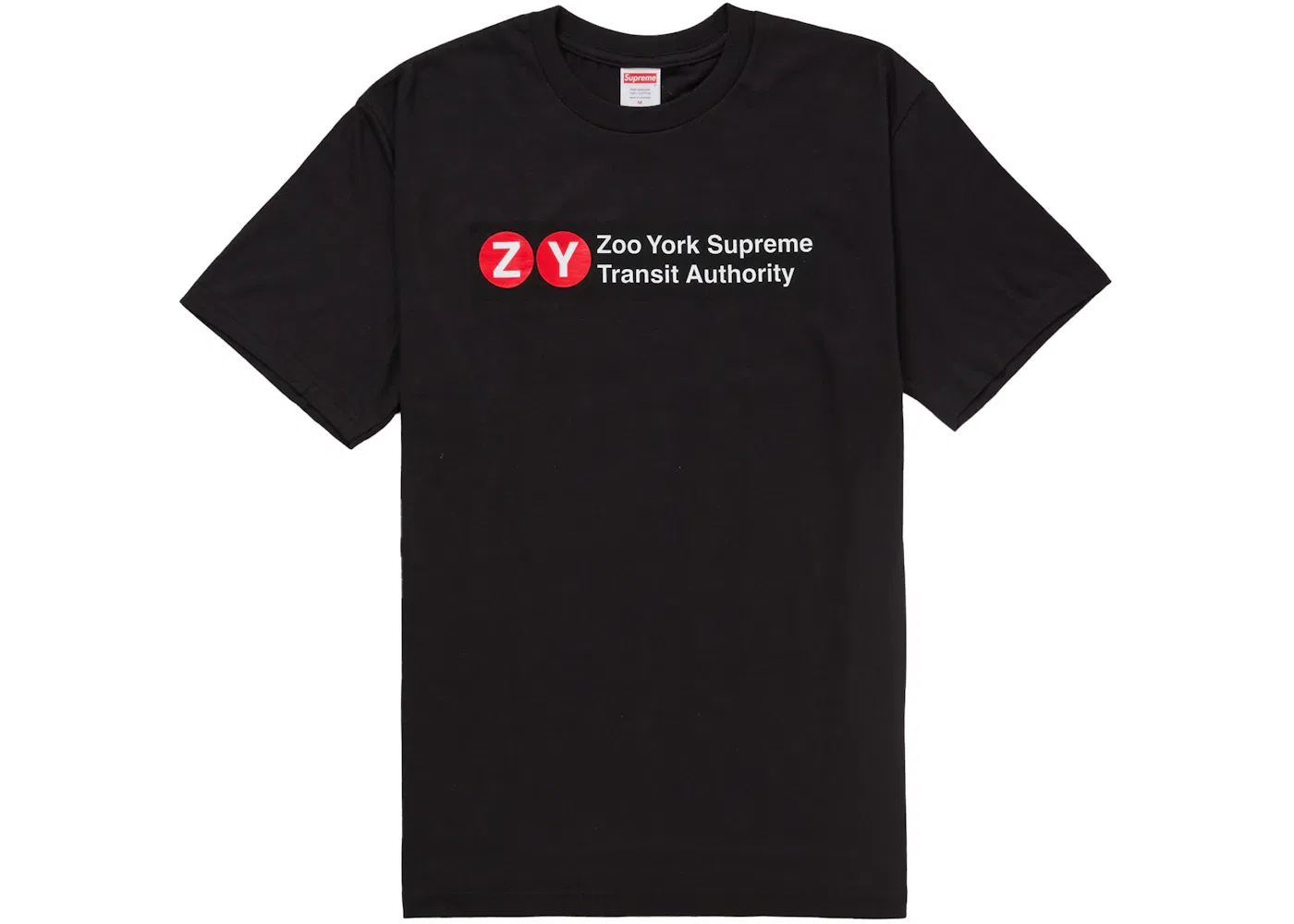 Мужская футболка с принтом Zoo York Transit Supreme, Black