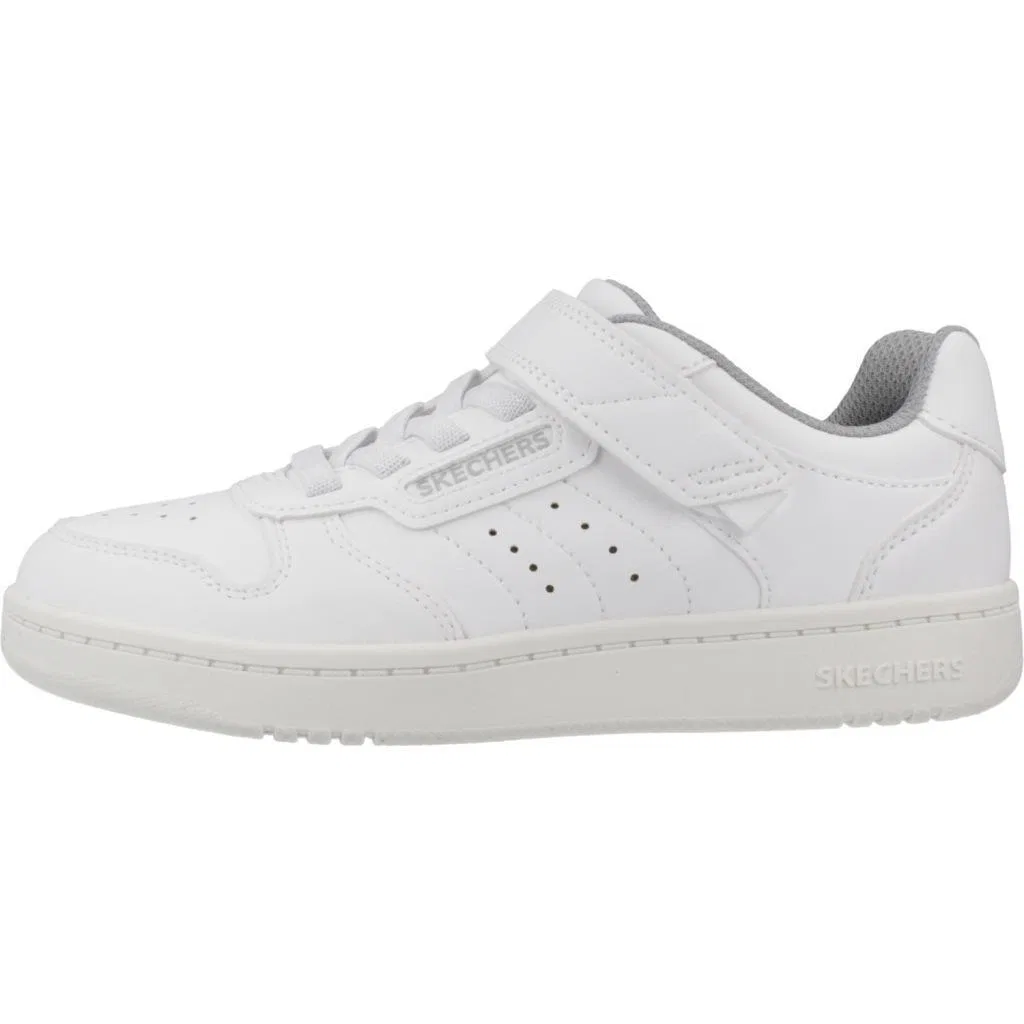 Детские кроссовки с блочной шнуровкой Skechers Kids Quick Street, Цвет Weiss — фото 2