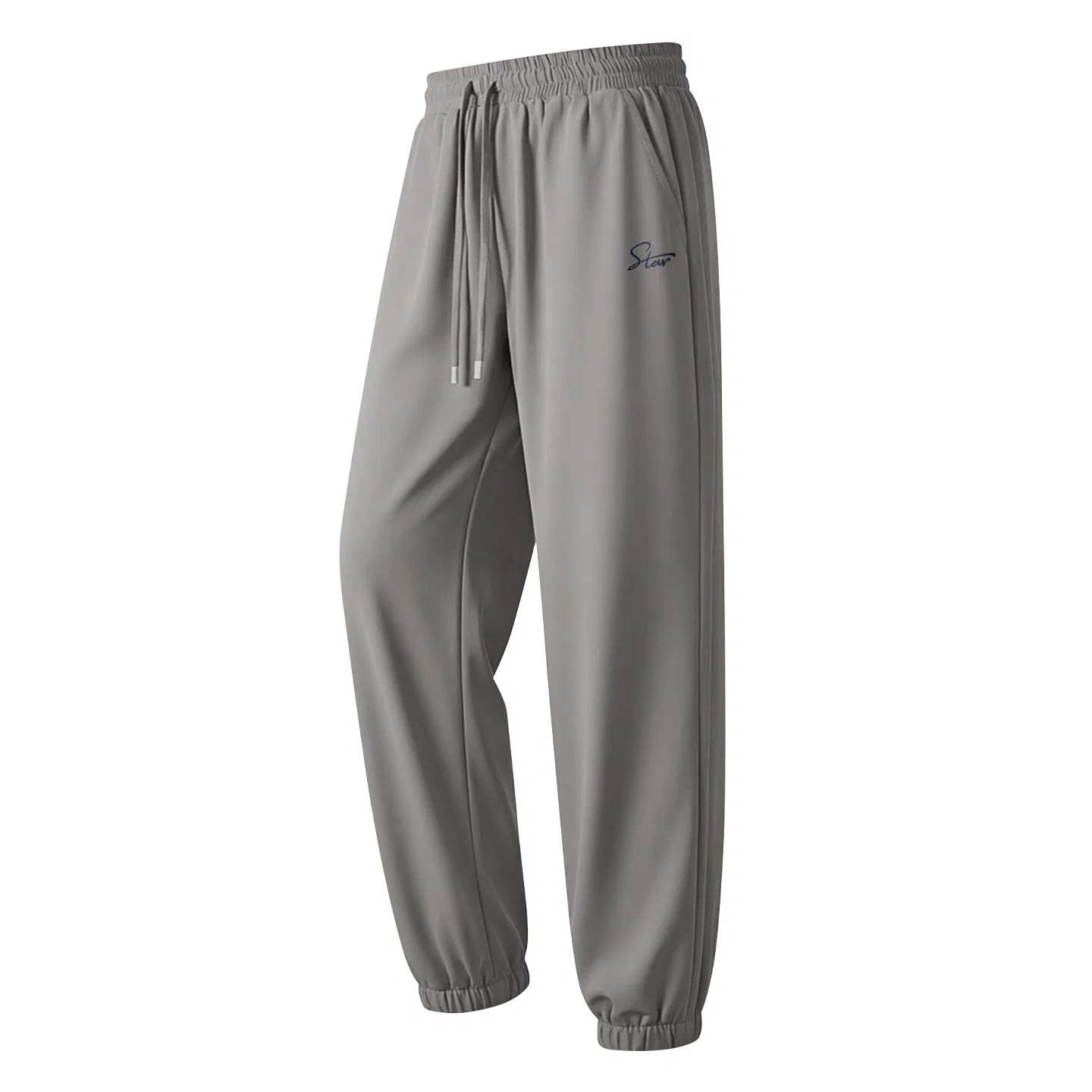 Детские спортивные штаны с манжетами Ice Silk Cooling MINISO, Dark Gray (with Sparkling Star Pants Logo)