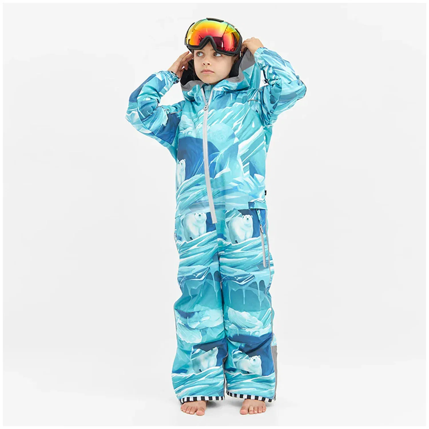 Детский комбинезон-снегокат COSMO ICE WeeDo Funwear, Winter Ice Print — фото 3