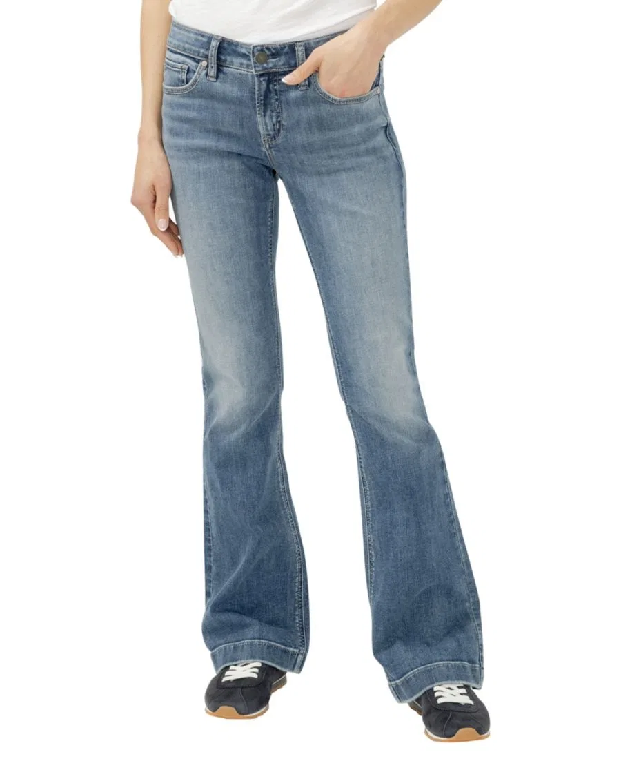Джинсы женские клеш с завышенной талией Elyse Silver Jeans Co., Saturday Morning