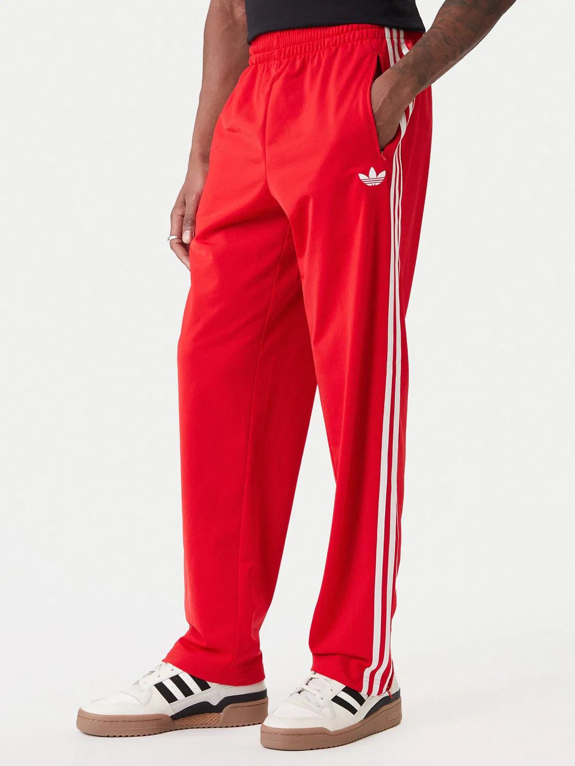 Мужские спортивные брюки свободного кроя Firebird Adidas, красный