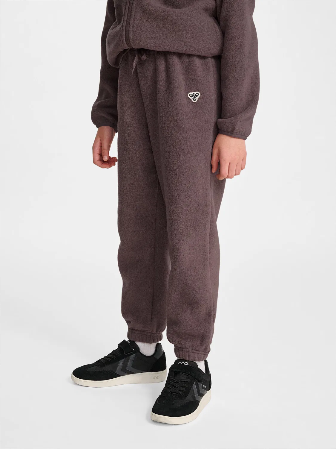 Детские штаны на регулируемой талии Hmljr Fleece Pants Bee Hummel, Braun Dunkelgrau