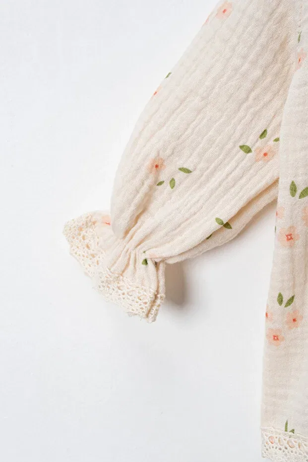 Детский комплект из органического хлопка Petite Furyatex, Cream Floral — фото 3