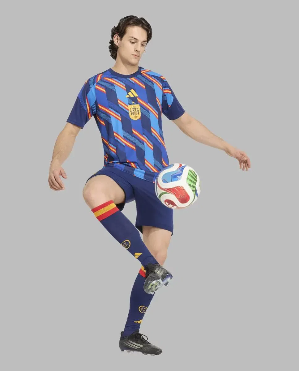 Мужская футболка с принтом España Mundial 2026 Pre Match adidas, Azul — фото 3