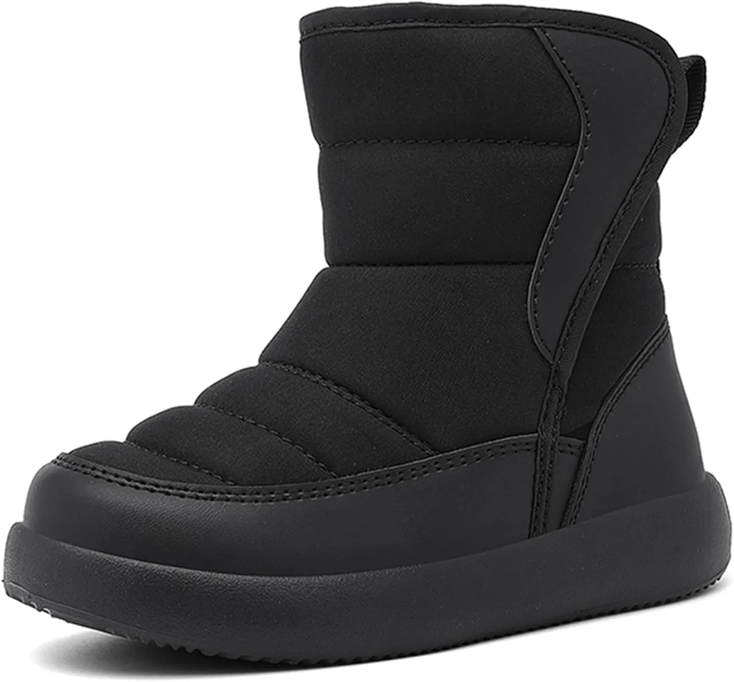 Детские зимние сапоги для девочек с мехом ADKGBE, Black