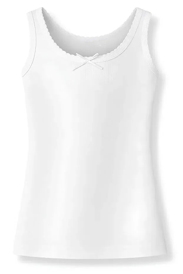 Детское для девочек хлопковое комплект маек Ribana Yildiz, White — фото 2