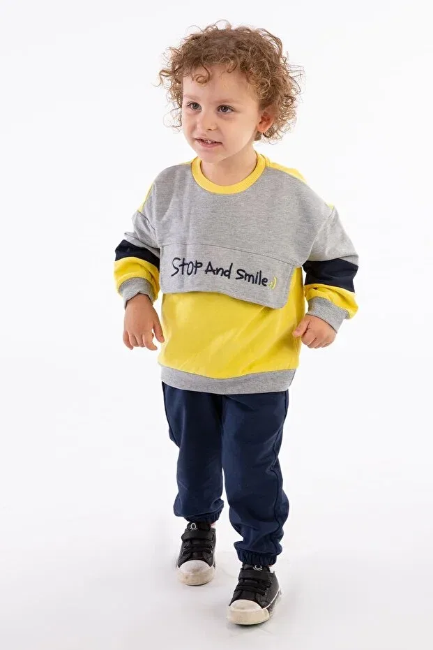 Детский спортивный костюм для мальчиков средней толщины Harika Kids, Yellow