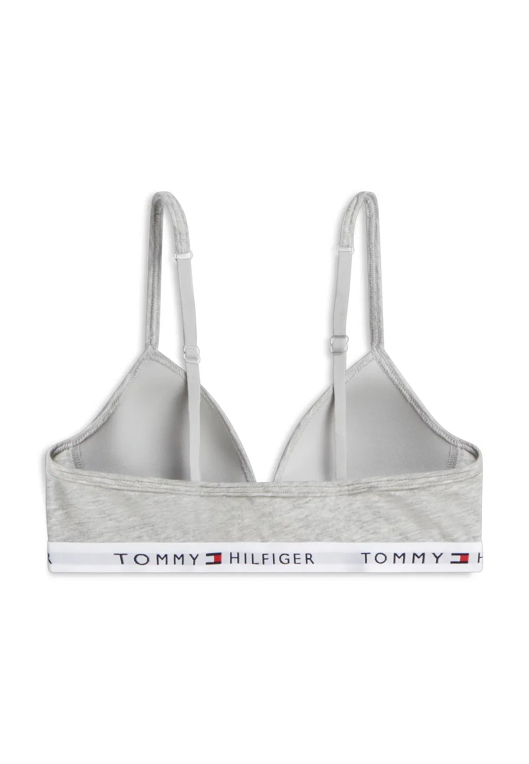 Фиксированный поролоновый бюстгальтер-треугольник Tommy Hilfiger, Light Grey Heather — фото 2