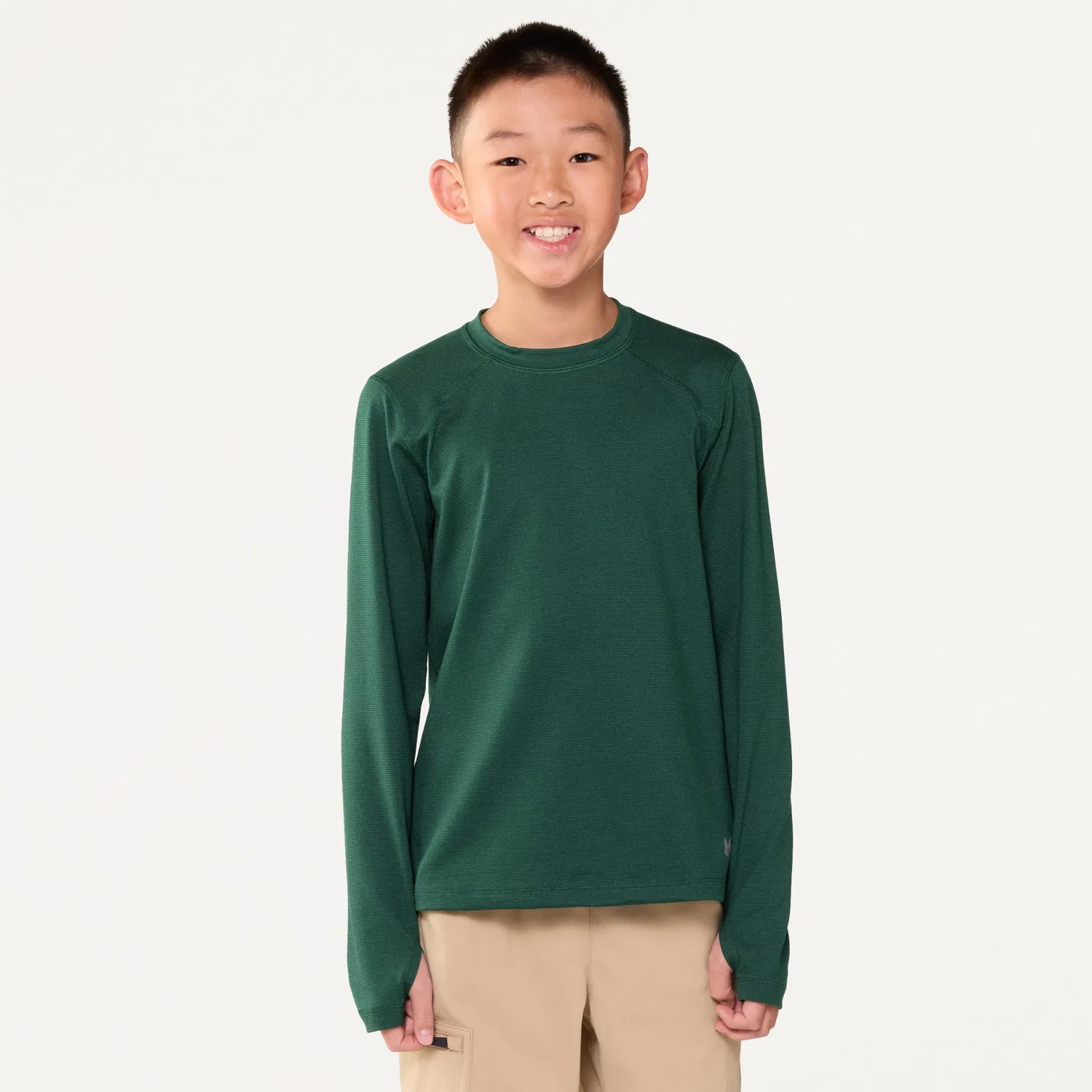 Термобелье с длинным рукавом Midweight Base Layer Crew Top Rei Co-Op, зеленый — фото 2