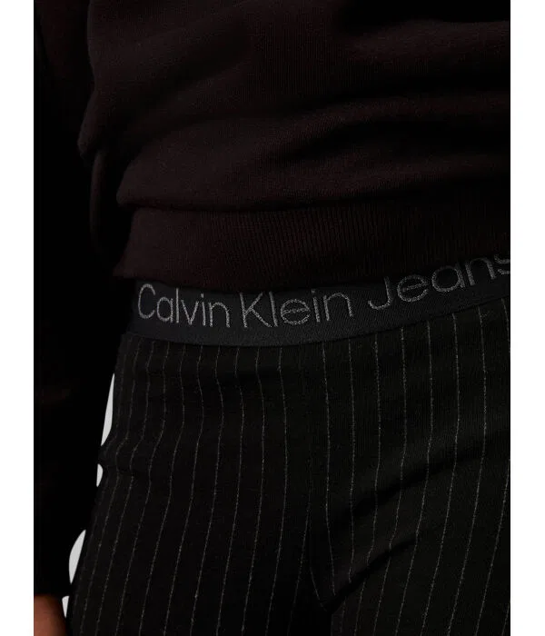 Детские брюки для девочек Flare Fit Calvin Klein Jeans, черный — фото 4