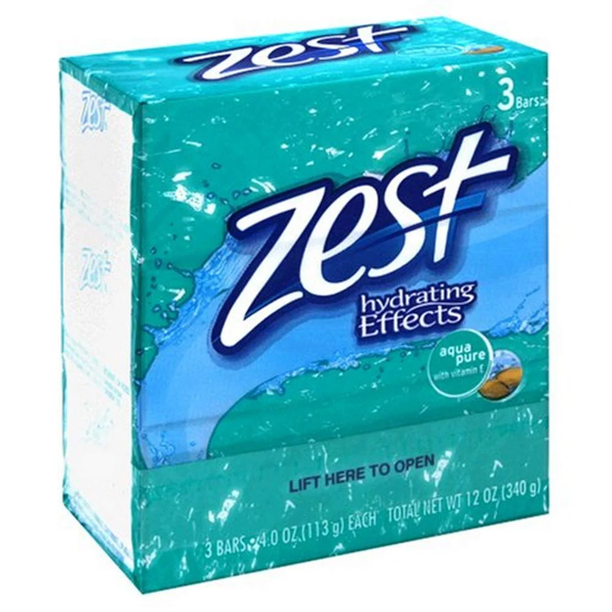 Твердое мыло Aqua Pure, Zest, 3 штуки, 340.2 г
