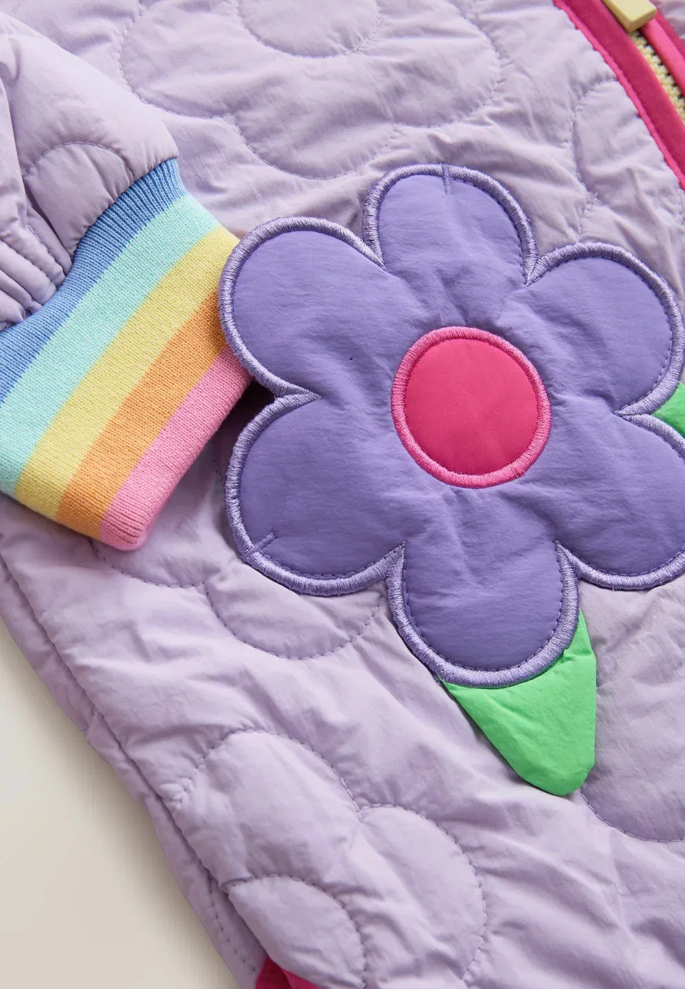 Стеганая куртка с цветочным рисунком - легкая куртка Little Bird, Lilac Purple — фото 4