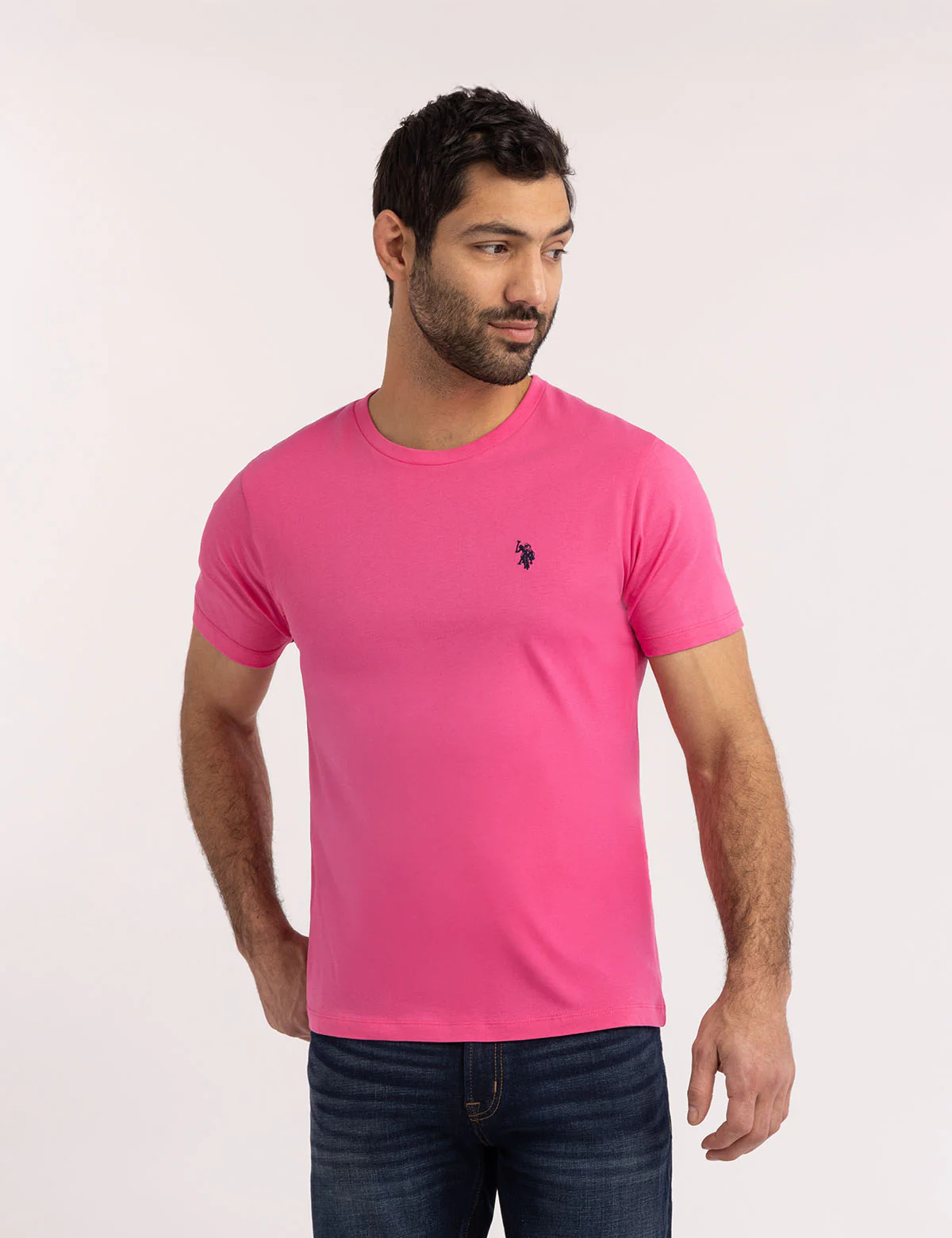 

Футболка U.S. Polo Assn Solid Crew Neck, розовый