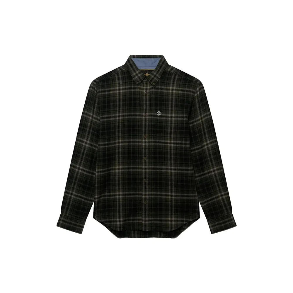 Мужская рубашка с длинным рукавом Cotton Lumberjack Superdry, Black — фото 3