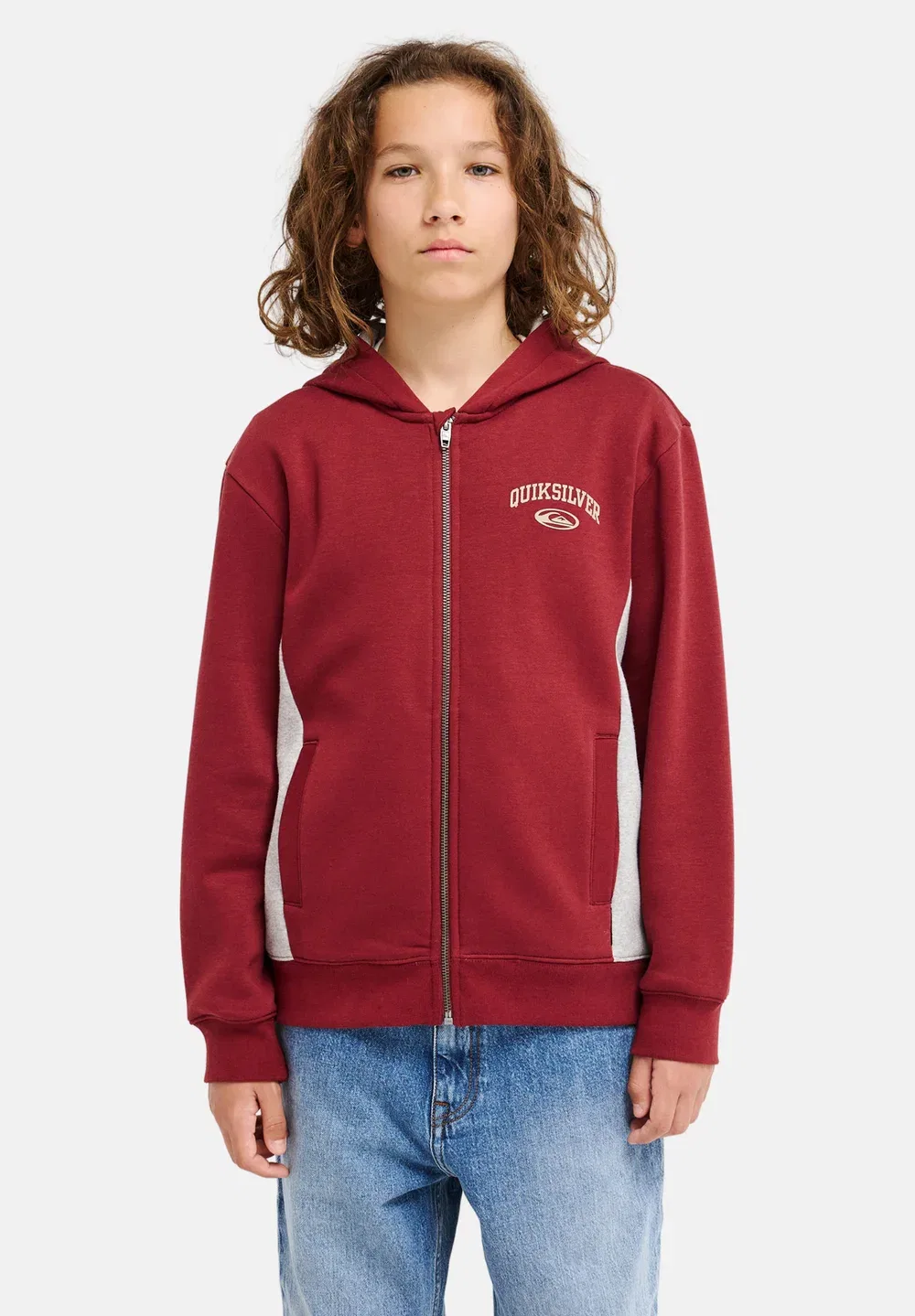 Одежда Jungen 8-16 | Верхний слой - толстовка на молнии Quiksilver, Rre — фото 2