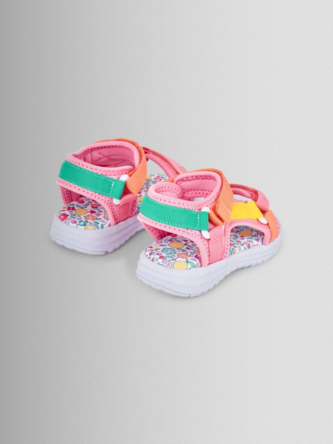 Сандалии JoJo Maman Bébé Colour Block, розовый — фото 2
