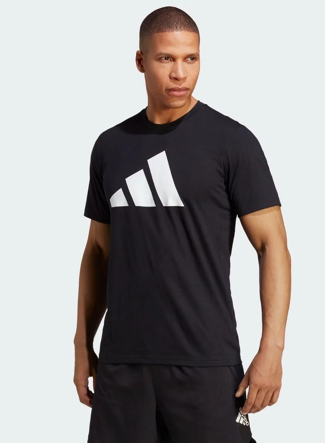 Футболка тренировочная с принтом Train Essentials Feelready Adidas, черный