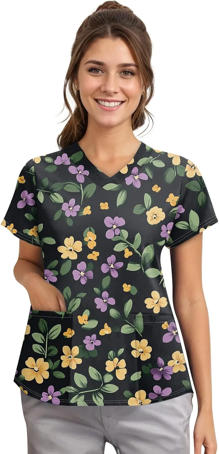 Женская футболка с V-образным вырезом Summer Tops, 1-dunkelgrün — фото 2