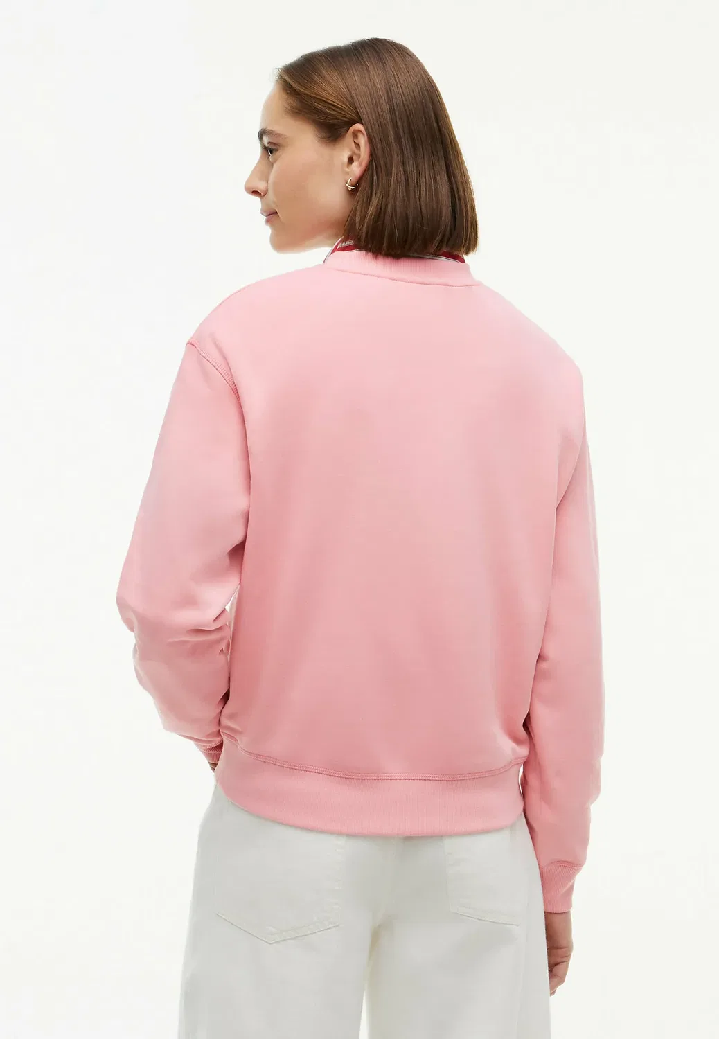 Толстовка с круглым вырезом и логотипом в тон ткани - толстовка Tommy Hilfiger, Carnation Pink — фото 3
