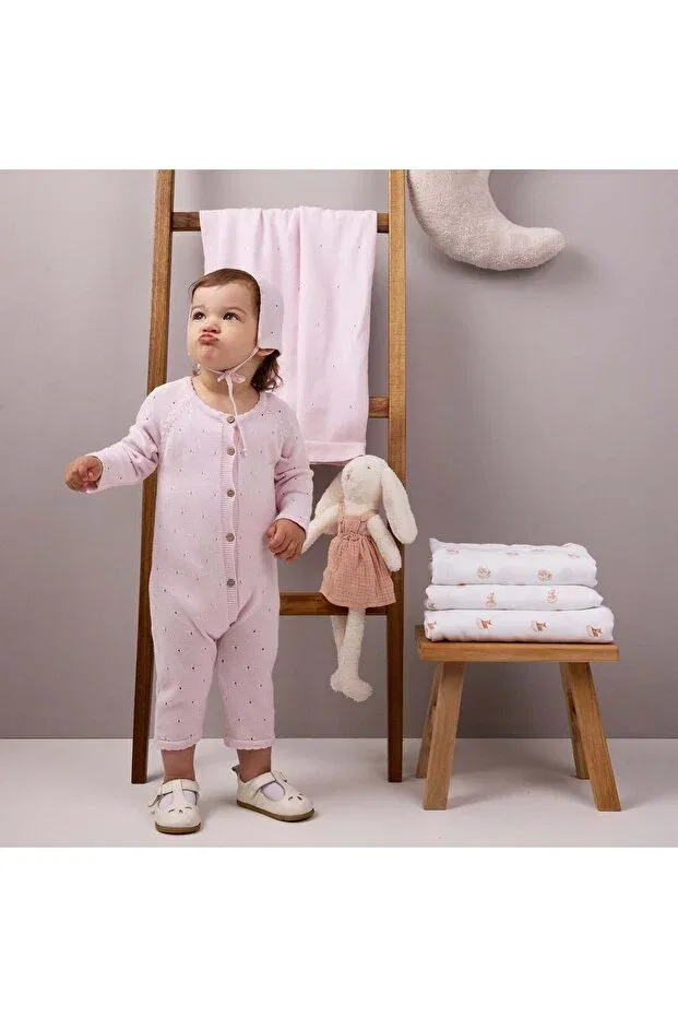 Детский комбинезон хлопковый Nubo Baby, Pink — фото 3