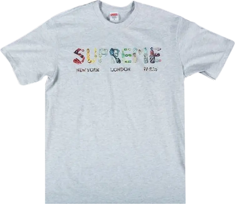 

Футболка Supreme Crystals T-Shirt 'Ash Grey', серый