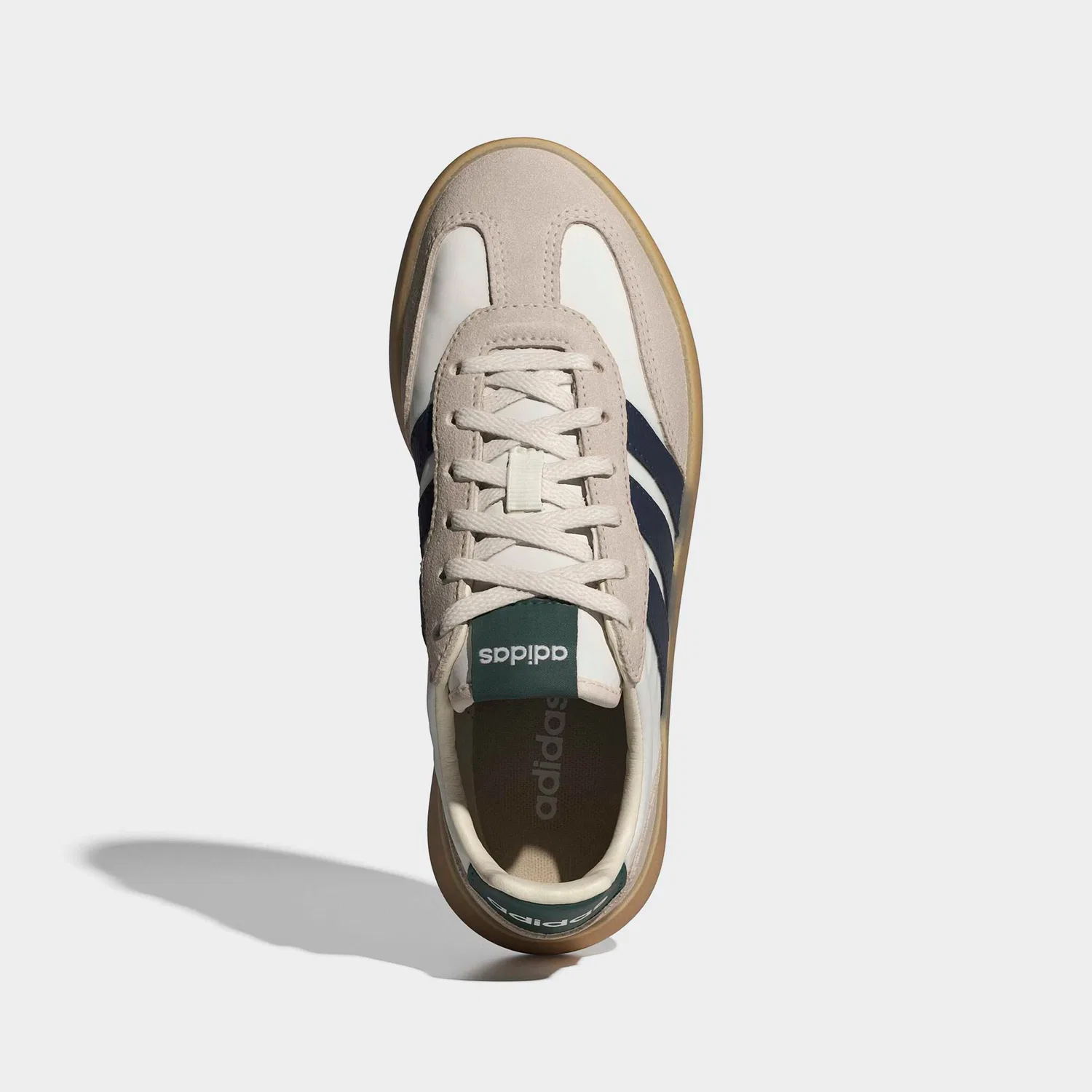 Детские кроссовки с T-Toe дизайном Adidas Sportswear, Off White/Collegiate Navy/Collegiate Green — фото 4