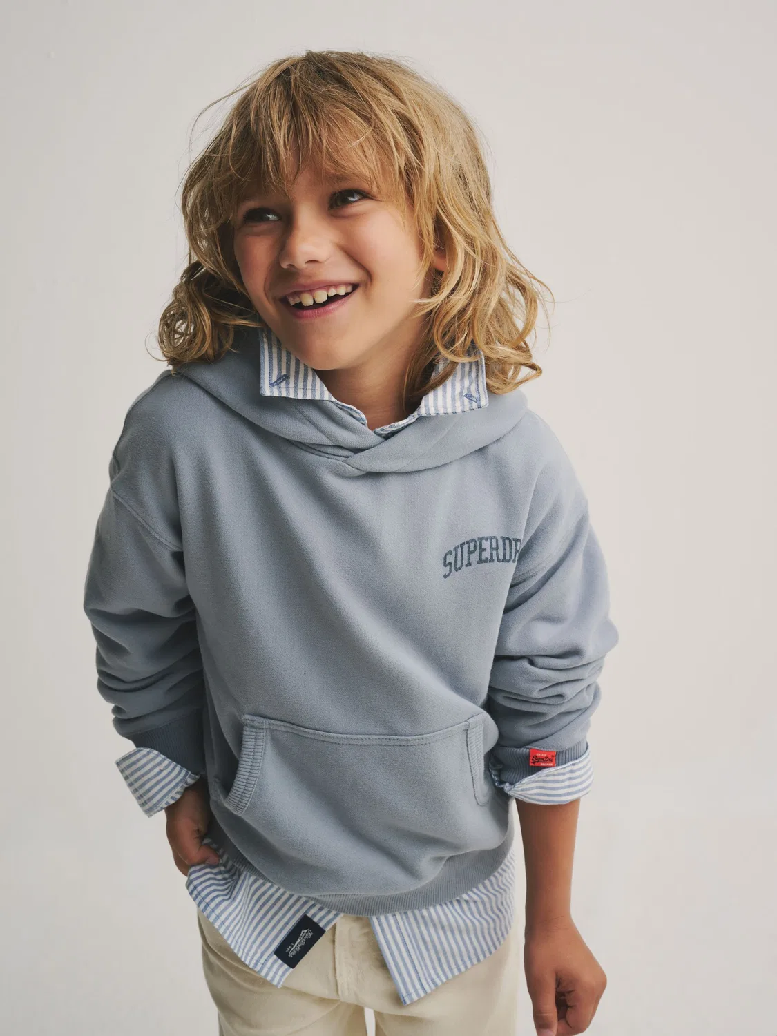 Худи, Light Blue Superdry — фото 3