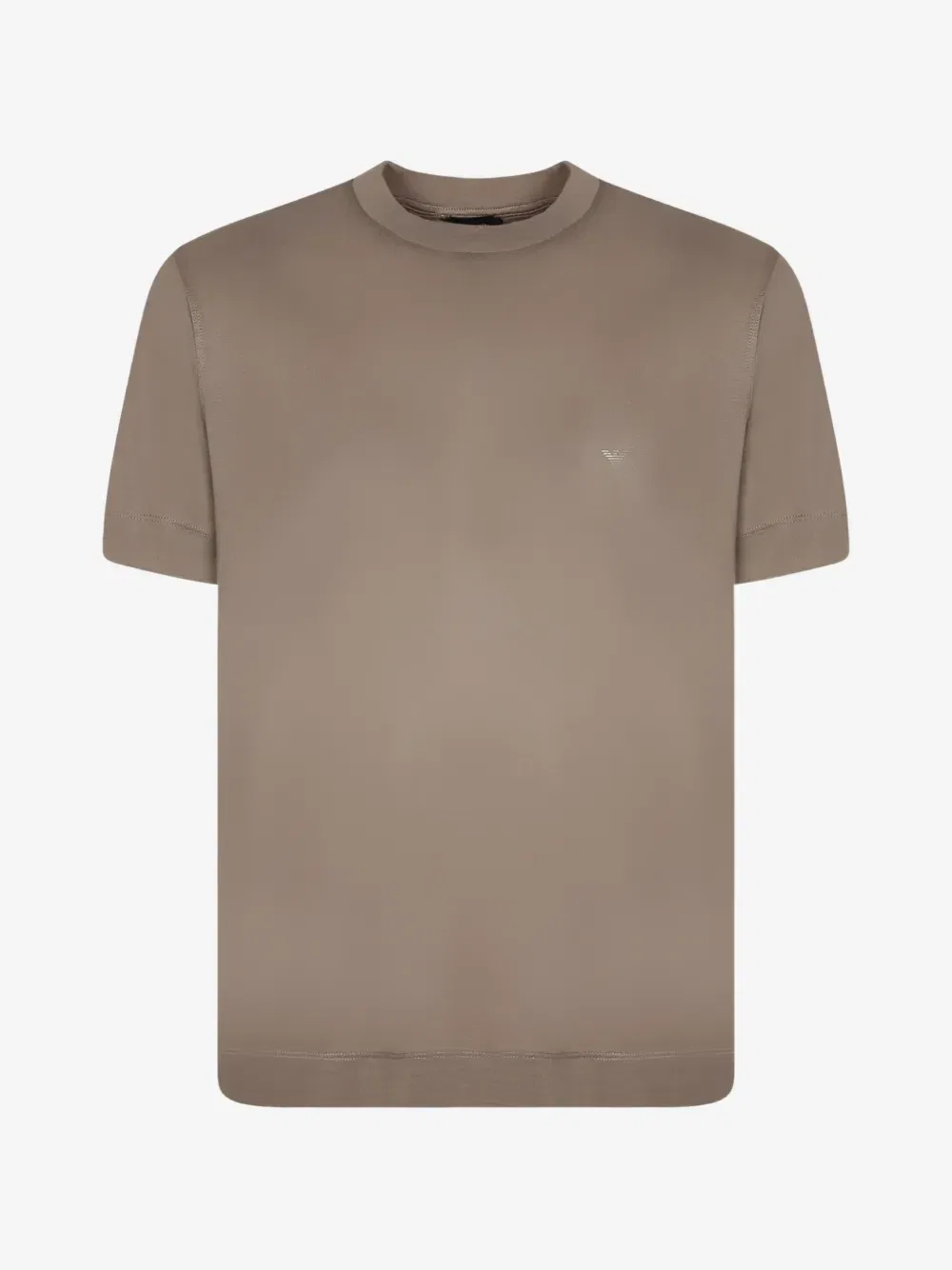 Футболка из джерси Travel Essential из смеси лиоцелла EMPORIO ARMANI, бежевый