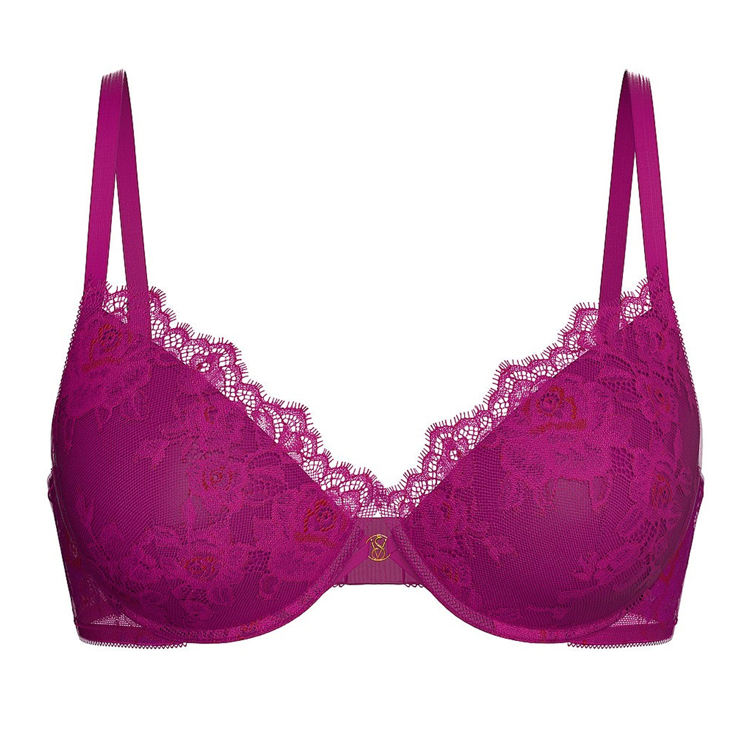 

Бюстгальтер Victoria's Secret Rose Lace Push-Up, сиреневый