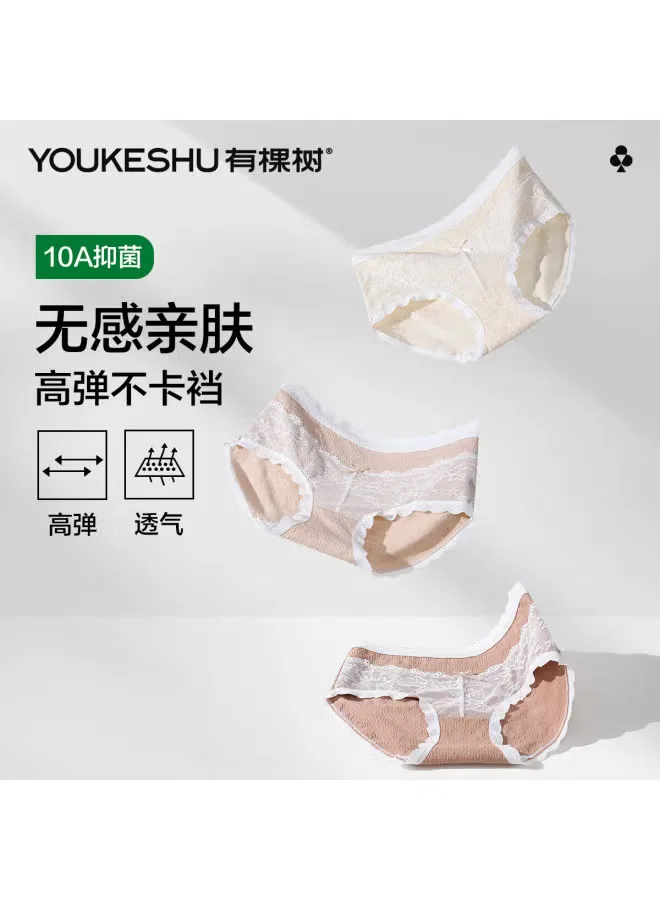Трусы-слипы хлопковые комплект из 3 штук Youkeshu