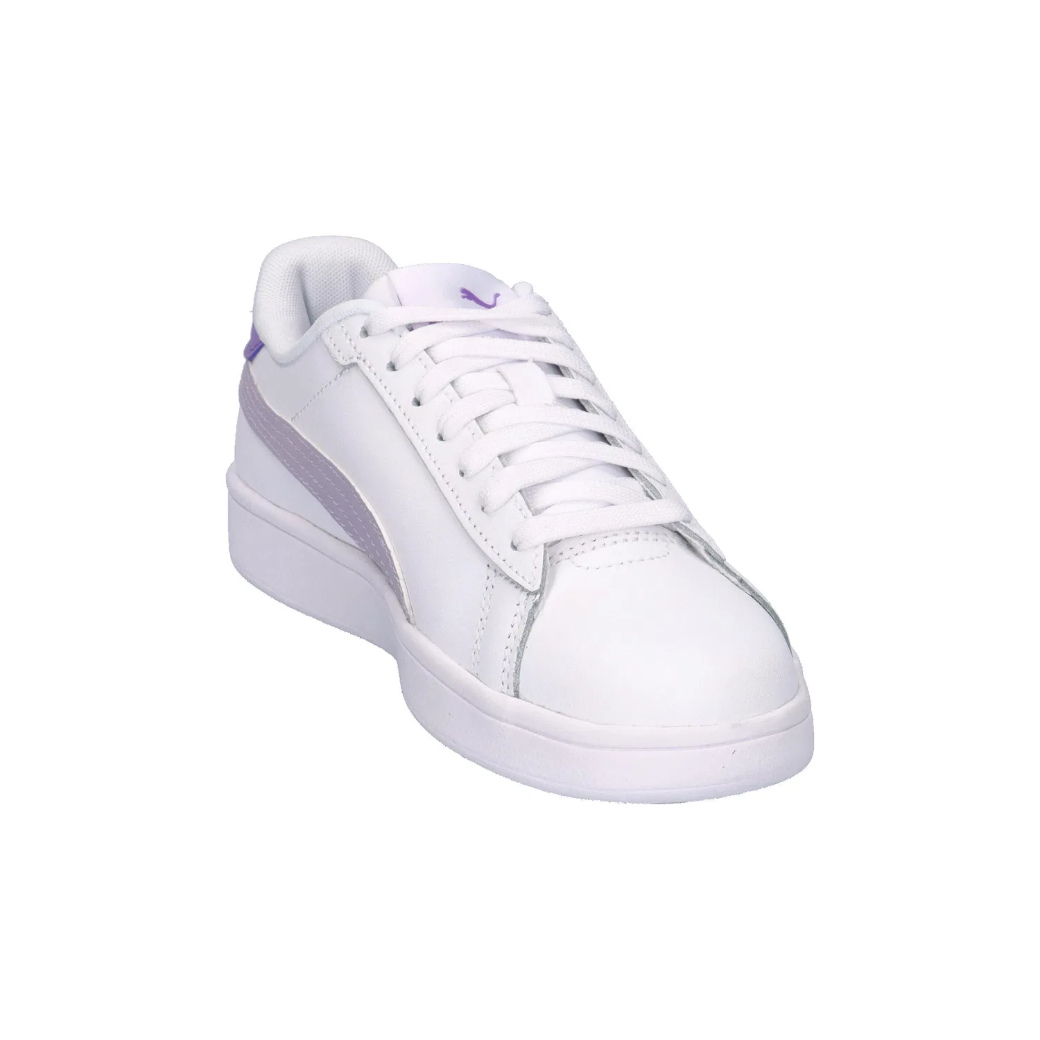 Детские кроссовки с кожаным верхом Smash 3.0 L Jr Puma, Konigliches Lila — фото 2