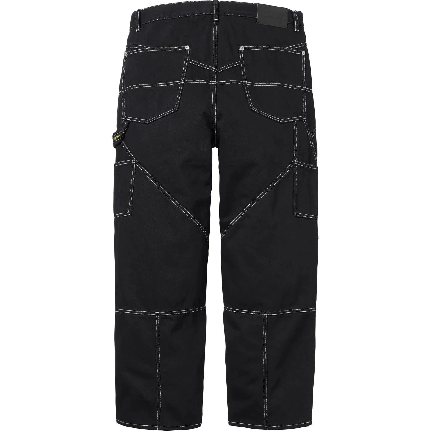 Джинсы унисекс с контрастной строчкой Supreme SS26 Contrast Stitch Double Knee Painter Jean, Natural/Natural — фото 4