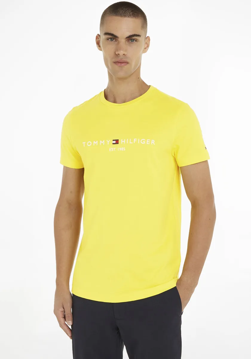 

Футболка Tommy Hilfiger "TOMMY LOGO TEE" из чистого экологически чистого хлопка, желтый