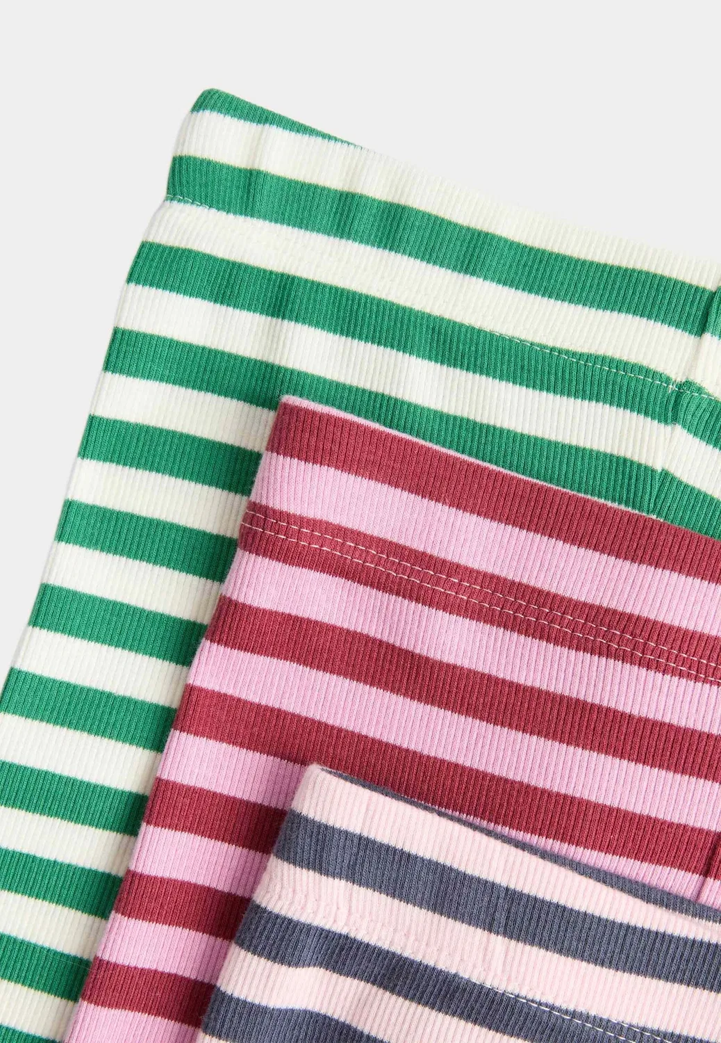 Пижамный комплект из 3 штук в полоску Marks & Spencer, Pink Mix — фото 3