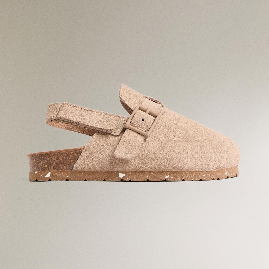 

Детские сабо Zara Home Leather With Buckles, светло-коричневый