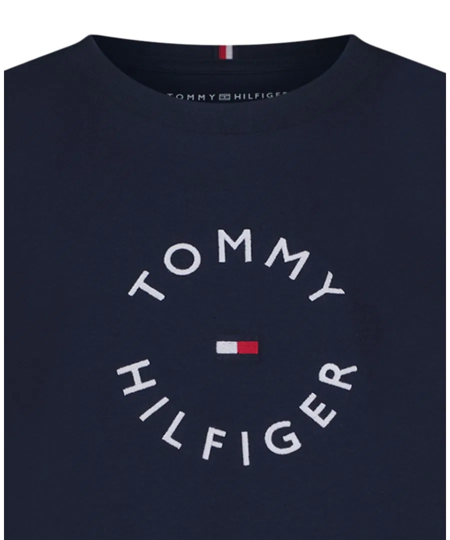 Футболка с логотипом и коротким рукавом Tommy Hilfiger, Navy Blazer — фото 3