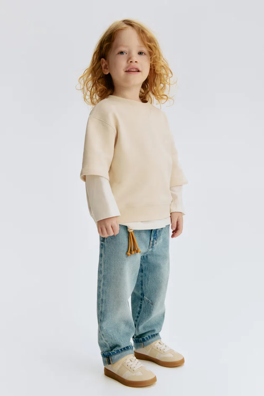 Джинсовые спортивные штаны из хлопка H&M, Helles Denimblau
