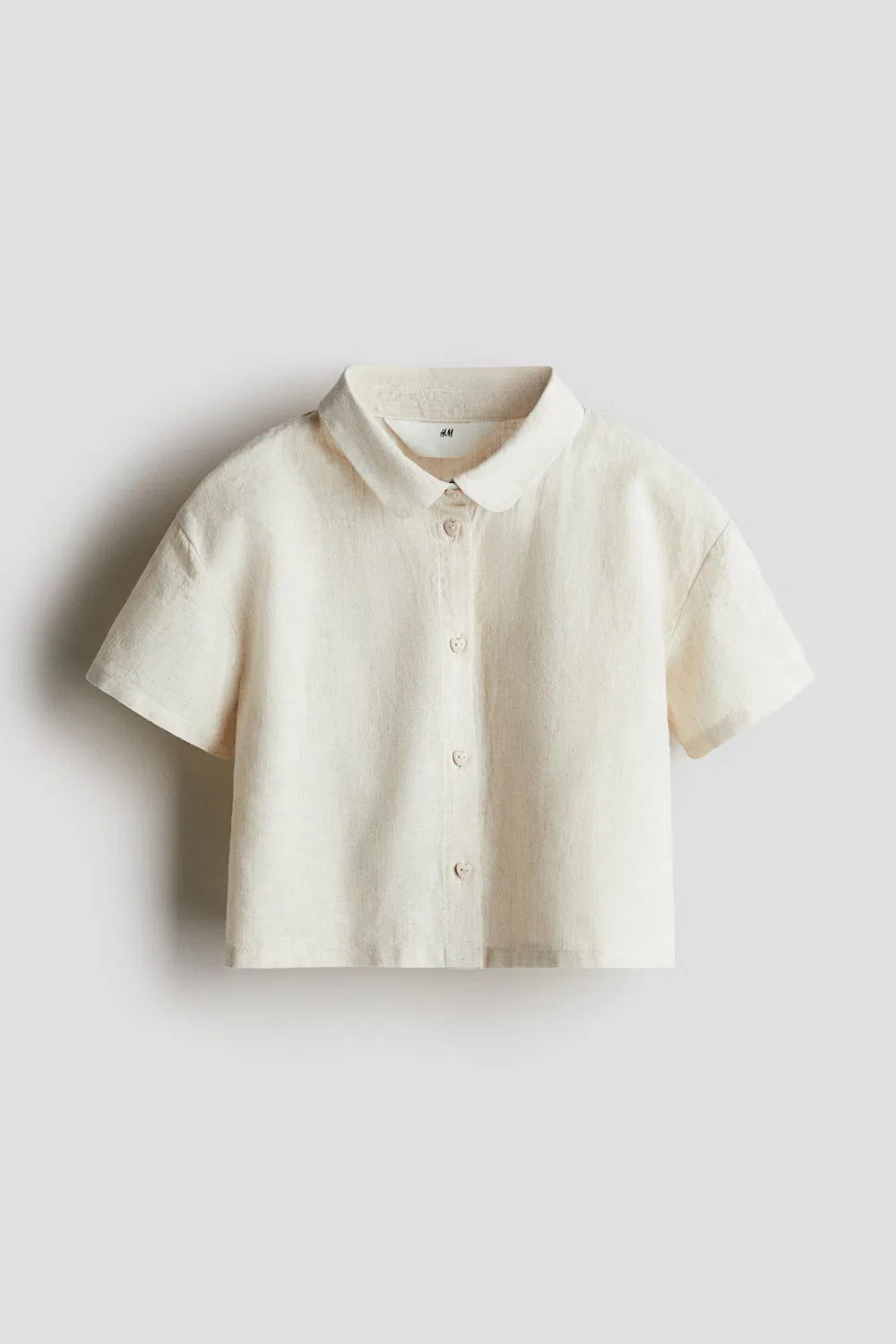 Блузка из смеси льна H&M, Hellbeige