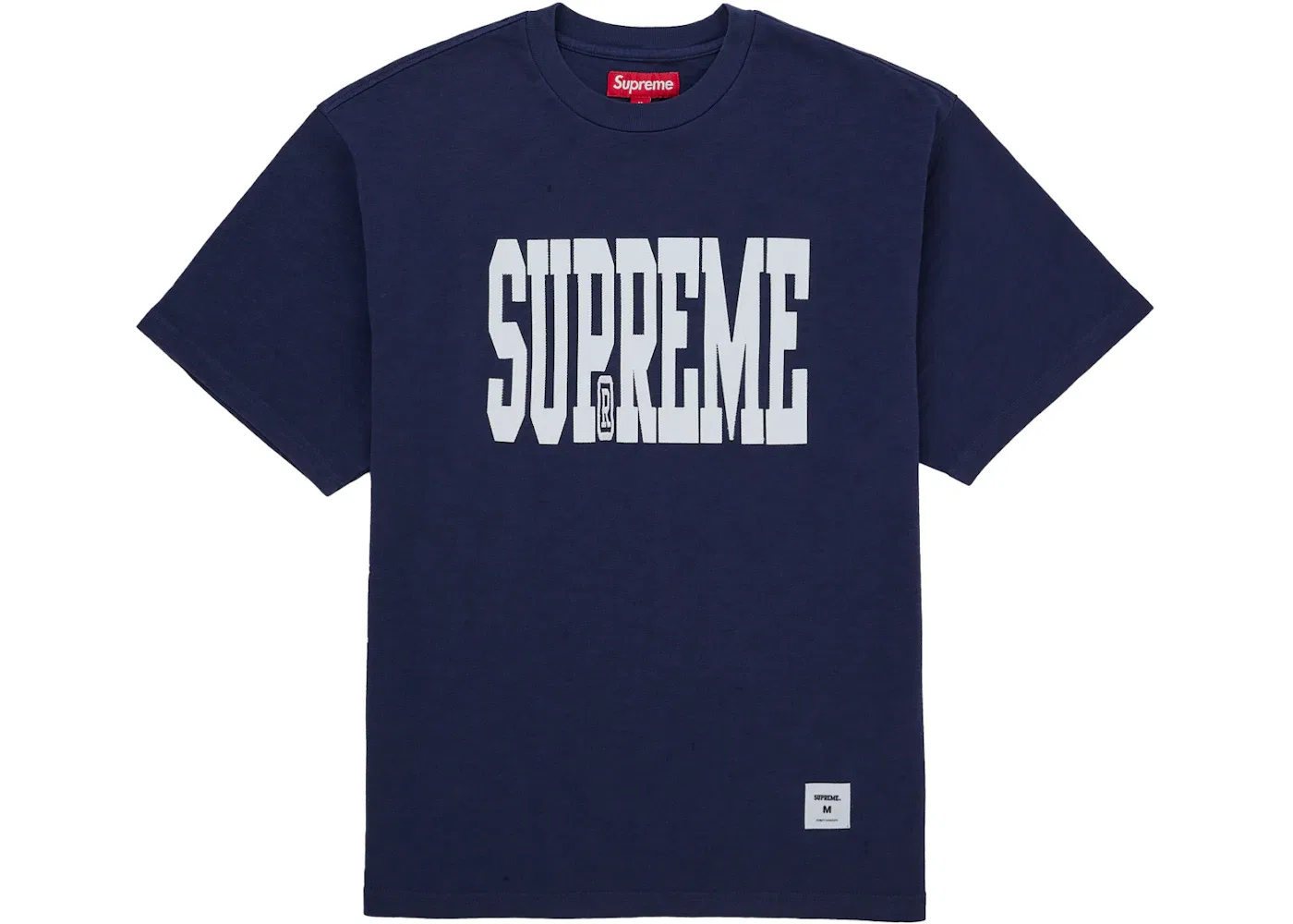 Мужской топ с аппликацией Supreme Stretch Applique S/S, темно-синий