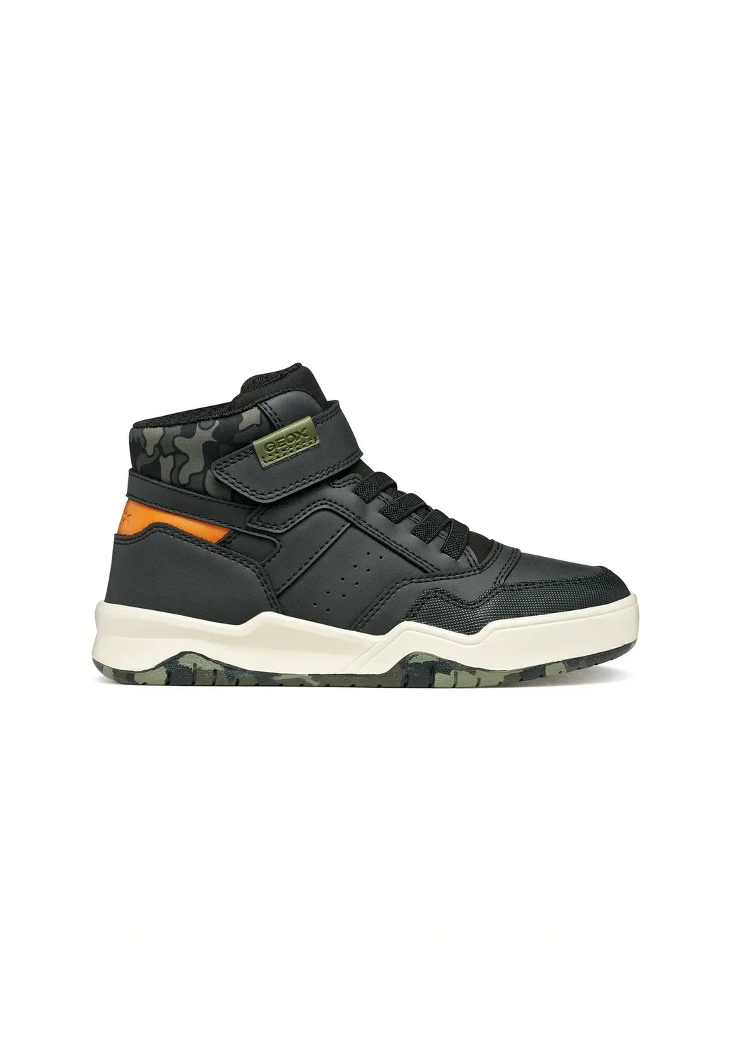 J perth boy - высокие кроссовки Geox, Black Camouflage