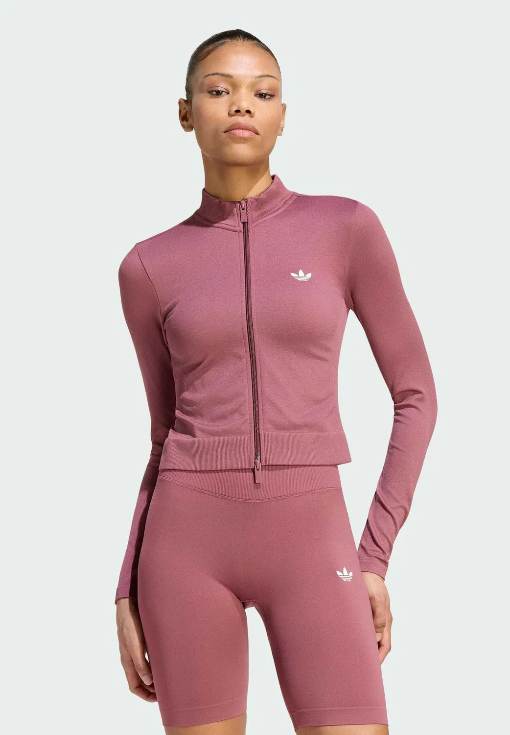Бесшовный спортивный кардиган Essentials Adidas Originals, Burgundy