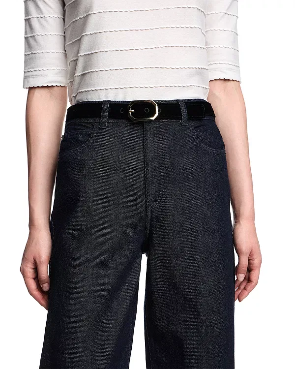 Женские джинсы с высокой посадкой Emporio Armani, Dark Denim — фото 4