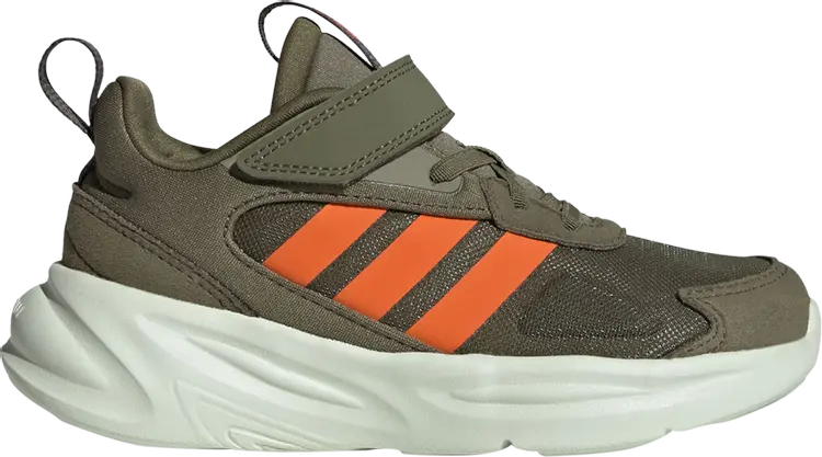 

Кроссовки Adidas Ozelle J 'Focus Olive Impact Orange', зеленый