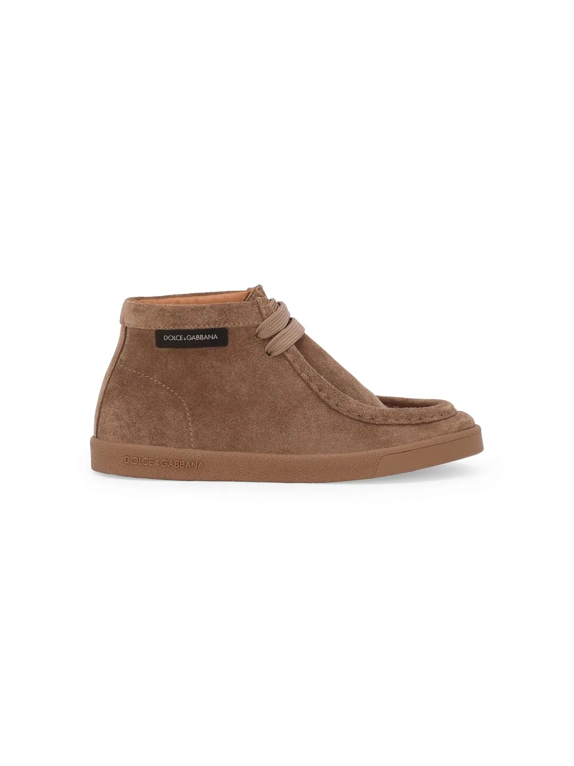 Сапоги из Nubuck с логотипом Dolce & Gabbana, коричневый