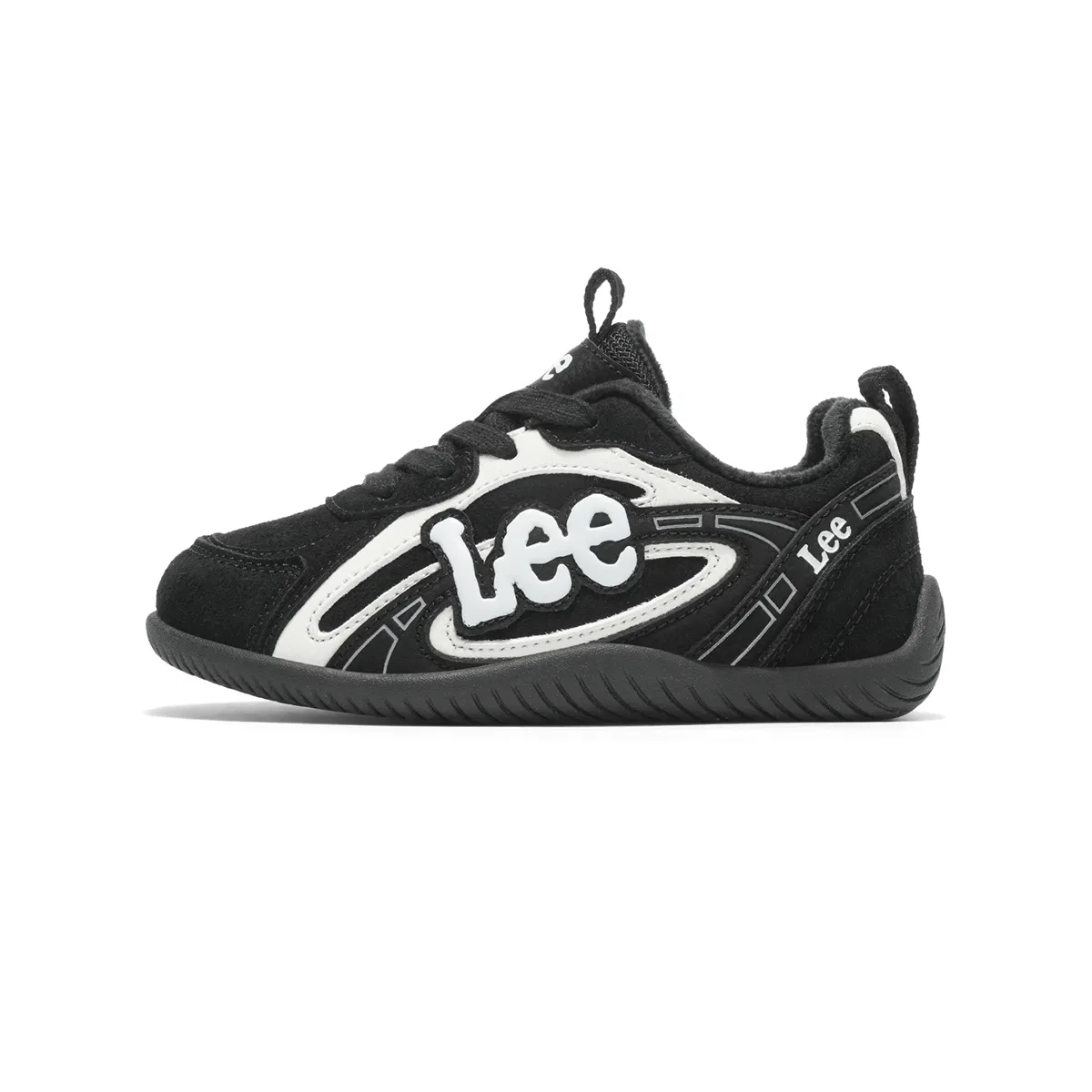 Детские кеды на шнуровке с утеплителем Lee, Beige Black