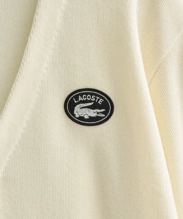 Кардиган Lacoste, айвори — фото 3