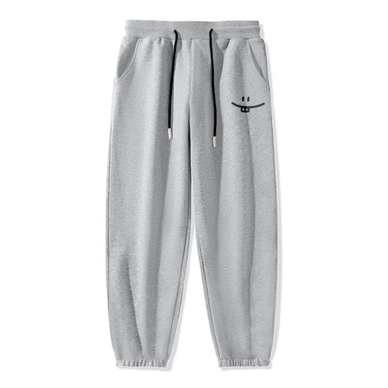 Детские штаны с принтом Simple Smile Drawing Pants Logo MINISO, Gray