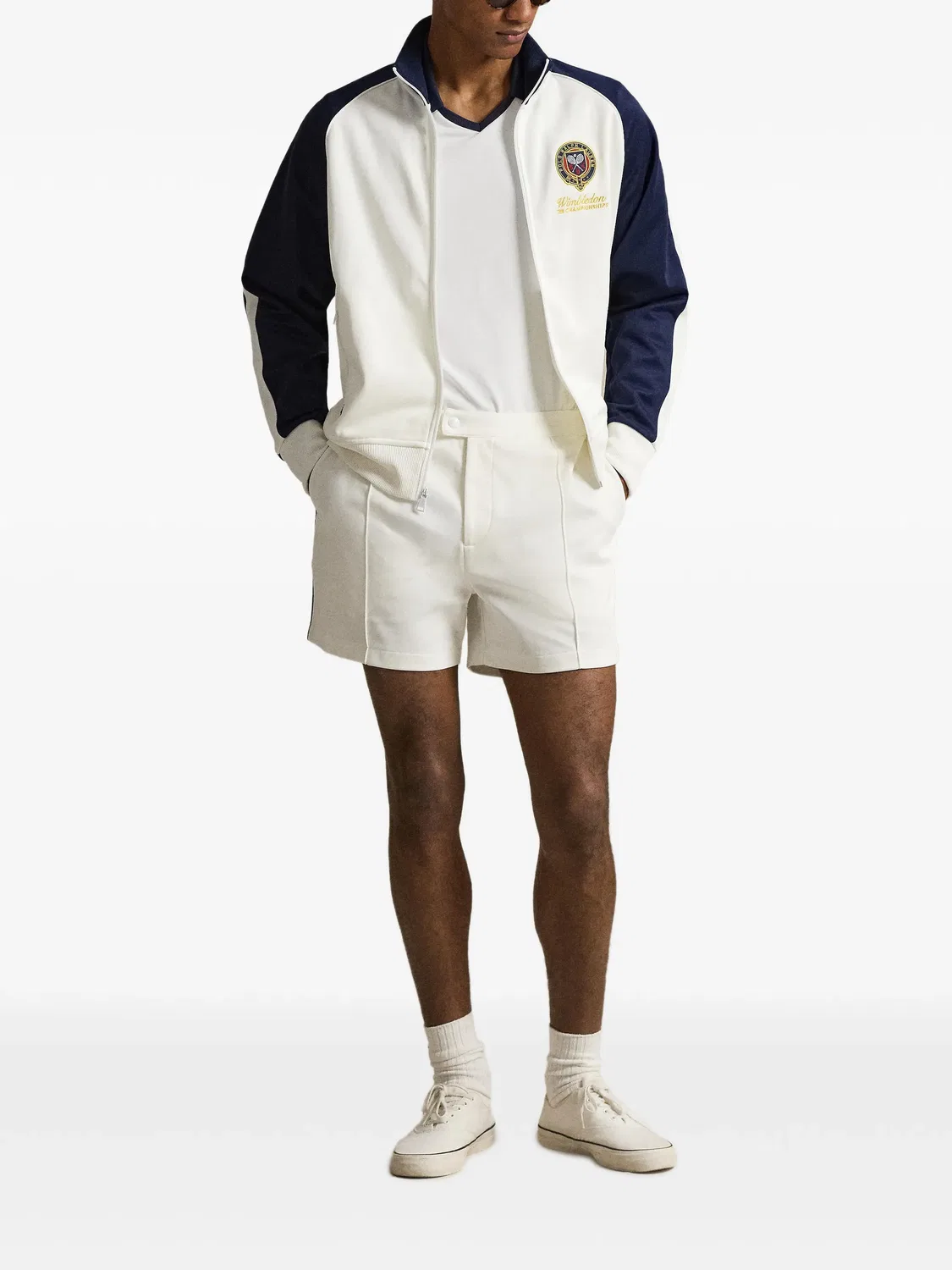 Свитшот Tennis Patch на молнии нейтральный Polo Ralph Lauren, нейтральные — фото 2